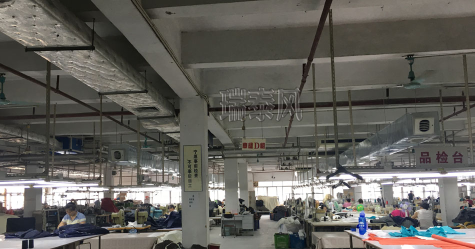 服裝、制衣、皮革廠降溫方案